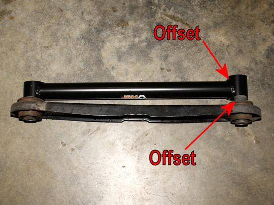 When removing the lower suspension arms, make sure to keep it oriented correctly, or note which end is the front and which is the back.