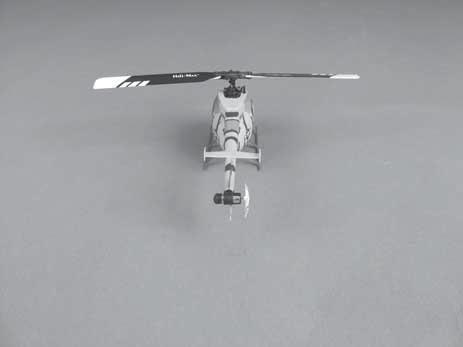 The dual rate switch provides dual control rates for the cyclic and tail rotor