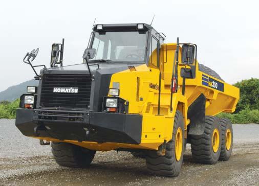 ARTICULATED DUMP TRUCK HM300-2 Built-in ROPS/FOPS Cab These structures conform to ISO 3471-1994 standard.