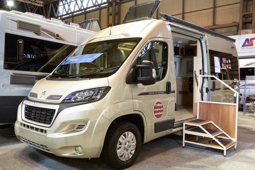 Auto-Sleeper Peugeot Stanway On the road price: 49,200 Extras fitted: Premium pack including Alloy wheels, cab air conditioning, cruise control, Thule awning, colour reversing camera, LED daytime