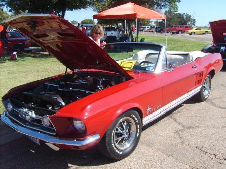 com FOR SALE 1967 Mustang Convertible Red/White Interior Has 302 with 5