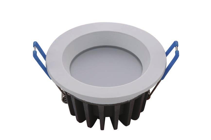 24 DOWNLIGHTS - dedicated LED GAL109-113 54 GAL109 10W WH FIXED RND D/L 3000K 3000 700 10 82 Ø82 Ø70 48.4 1/48 GAL110 10W WH FIXED RND D/L 5000K 5000 800 10 82 Ø82 Ø70 48.