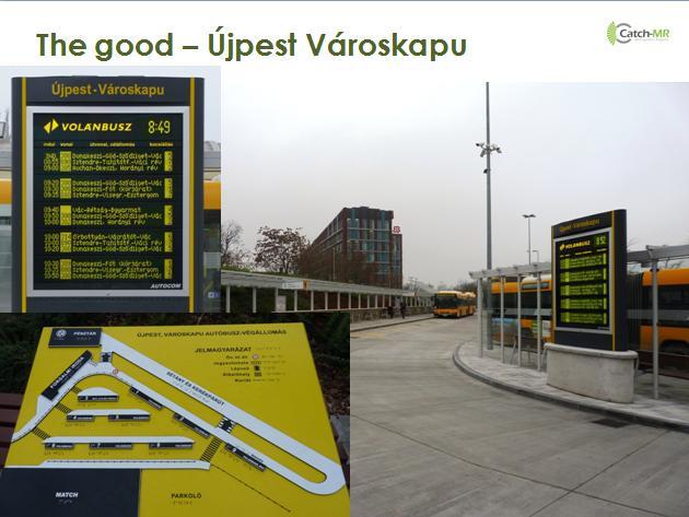 Budapest (Antal Gertheis) + Újpest Városkapu - Közvágóhíd Bus station built from EU funding, good