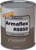 Armaflex materials (except Armaflex Ultima). Available in 0.5, 1 and 2.5 litre cans.