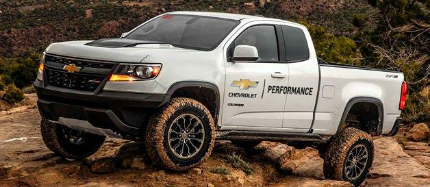 CHEVROLET COLORADO ZR2 OFF-ROAD DEVELOPMENT TRUCK CONCEPT Colorado ZR2 debuted this year equipped with a wish list of off-road technology and capabilities, instantly establishing Chevrolet as a