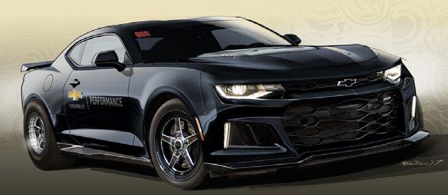 2018 CHEVROLET CAMARO ZL1 DRAG RACE DEVELOPMENT CONCEPT The Camaro Drag Race Development Program launches forward for 2017 and continues its evolution in exploring the quarter-mile capability of the