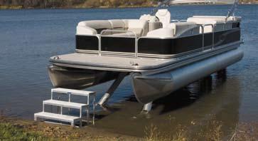 Front and rear legs can be operated separately to level your boat.