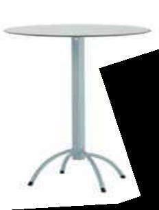 104 Et-Voilà Sergio Giobbi 72 * * h.without top Tilting top table*, available in two heights, 72 and 105 cm.