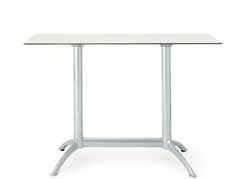 111 K2 Carlo Bartoli 71 105 Tables system with modular bases and tabletops. Table available in two heights: 71cm and 105 cm.