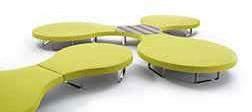 linear, angular benches, C or curved compositions and is aimed particularly to contract environments such as lobby,
