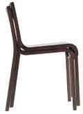 80 Bliss Bartoli Stacking chair entirely made of bent plywood.