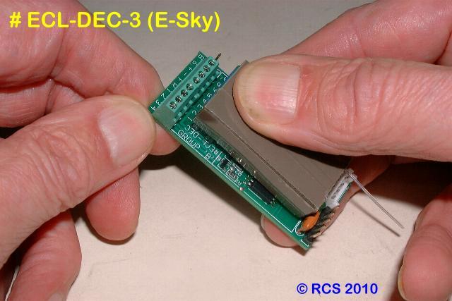 E-SKY have another RX that can be used. # 731. This must stand on edge or be fitted with the # DEC-ADAPT. We have conducted development & testing with both Mode # 1 & Mode # 2 systems. See page # 4.