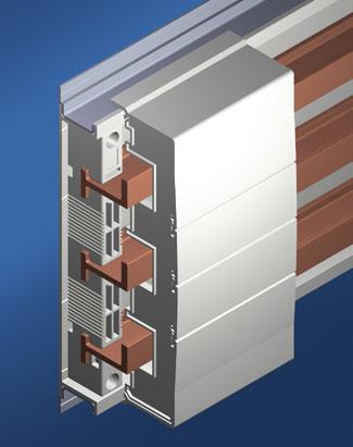 popular, established variants of Rittal PLS special busbar sections PLS 800 and PLS 1600. The unrestricted top-mounting of the busbar supports is maintained in full.
