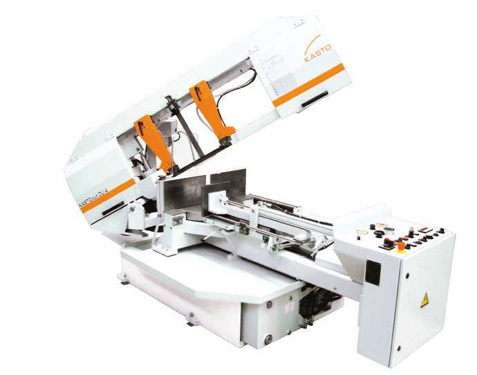 17 Versatile and accurate: The bandsaw for mitre cutting on both sides KASTOcut DU 4 Characteristics KASTOcut DU 4: Frequency-controlled infinitely saw drive Infinitely adjustable cutting feed with