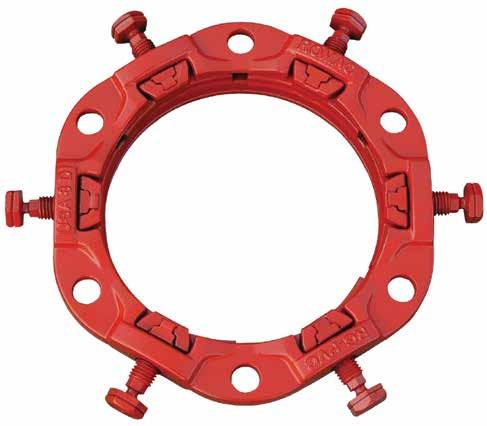 www.romac.com 1-800-426-9341 RESTRAINT SYSTEMS ROMAGRIP FOR PVC PIPE GLAND: Ductile (nodular) iron, meeting or exceeding ASTM A 536, Grade 65-45-12.