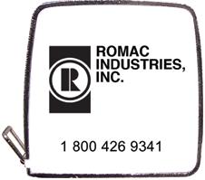 5 OD TAPE MEASURE Side one features Romac logo side two. Side two features pipe O.D. chart. You may replace the O.D. chart with your logo for an additional charge.