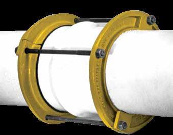 NUTS: Zinc plated, mild steel USE: Romac s 517 Bell Joint Leak Clamps provide a fast, economical means of repairing or preventing leaks on Iron Pipe Size (IPS) PVC, and SDR35 Sewer Pipe.