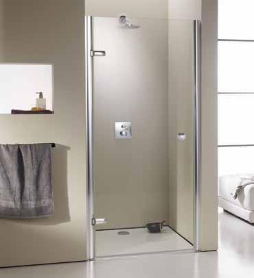 HÜPPE Enjoy elegance partially framed Rectangular Special options In- and outward opening Can be installed with or without drip deflector strip.