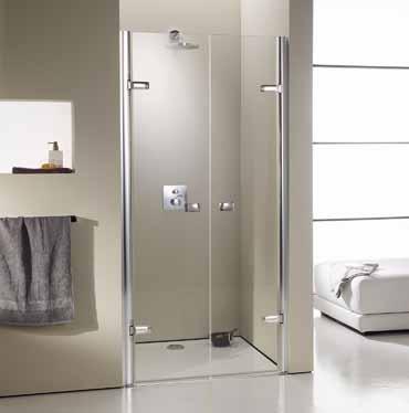 HÜPPE Enjoy elegance partially framed Rectangular In- and outward opening Special options Can be installed with or without drip deflector strip.