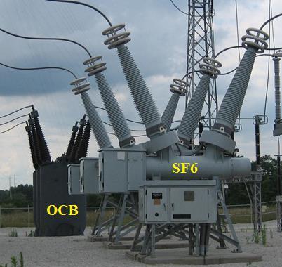 3 Breaker Types As indicated, this paper focuses on two circuit breaker types, Bulk Oil Circuit Breakers (OCB) and Dead Tank SF6 Circuit Breakers.