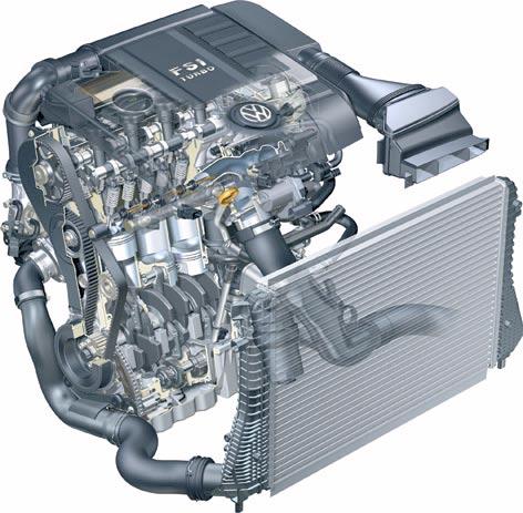 Engine mechanics Technical data The 2.0l turbocharged FSI engine was first installed in the Audi A3 Sportback. At Volkswagen, the engine finds its debut in the Golf GTI.