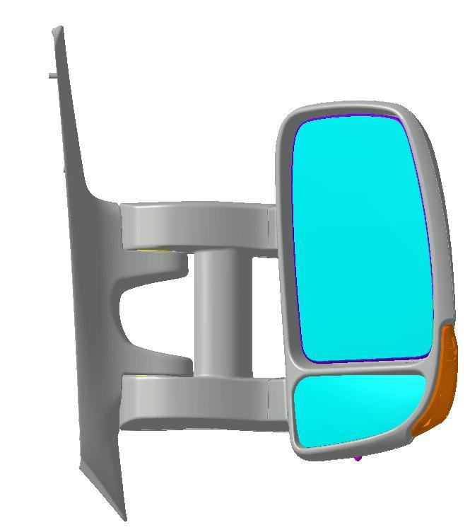 28 MIRRORS LONG ARM DOOR MIRRORS (Overall width from 2,170 to 2,350 mm) Type Side Steering Reference