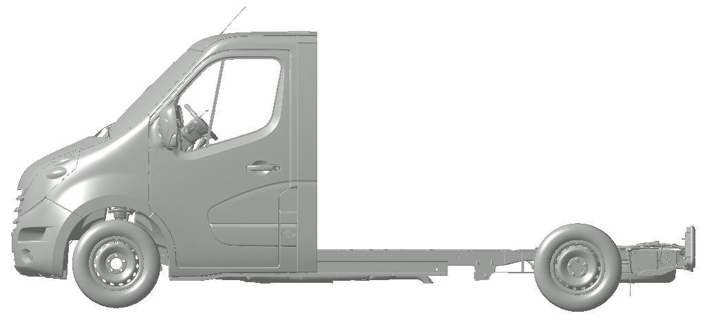 37 HEIGHT OF CAB ROOF PLATFORM CAB 1 3 2 1: Cab roof 2: Loading bed 3: Roof Version H1: 1,747.5 mm ; Roof Version H2: 1,941.