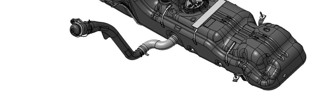 Fuel system characteristics: Hand supply pump (3) on supply pipe on