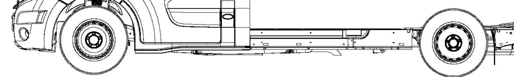 MOVANO (X62) 200 CONVERSION LIMIT: DIMENSIONS 2.2. PLATFORM CAB It is prohibited to cut the rear attachment of the leaf spring and the rear end cross-member in the platform cab version.