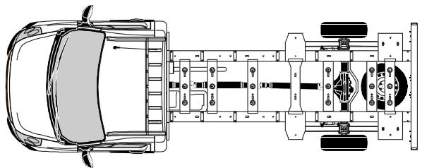 19 CHASSIS CAB, INSTALLATION OF A BODY 2.2. Standard cross-sections on surface- P3 
