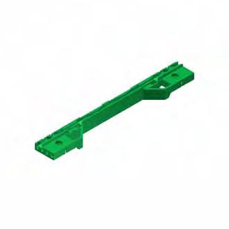 Also with a provision for contacting a track near the PCB edge. This snap-in card guides can be secured with screws.