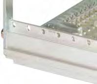 Accessories for Cassettes Mounting Block To connect top/bottom plate with rear panel. The mounting block can also be used to enhance RFI shielding in conjunction with blank rear panel RG.