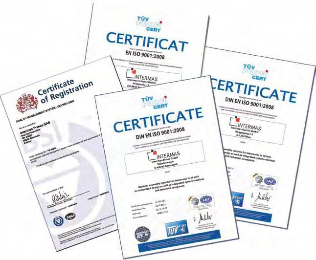 DIN EN ISO 9001:2008 Our ultimate goal is achieving a competitive advantage through competent advisory services combined with high quality and environmental awareness of our employees.