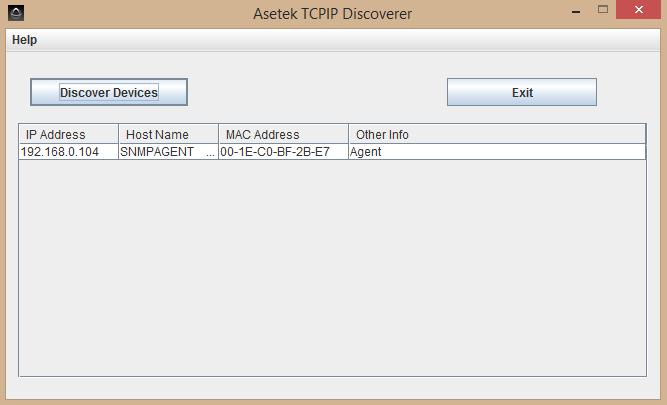 5.2 Determining the Network Address of a RackCDU Monitoring Box If the RackCDU Monitoring is getting its network address assigned to it by a DHCP server, the address assigned by the DHCP server can