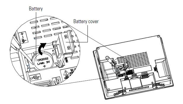 3. Lift the battery from the battery compartment. If necessary, use a small, flat object, such as a flat-tip screw driver, to lift the battery from the compartment. 4.