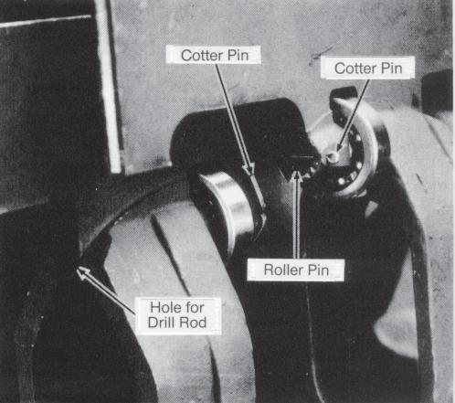 Figure 33 Removing Collar 13. The cam may be removed from the shaft by press-ing it off.