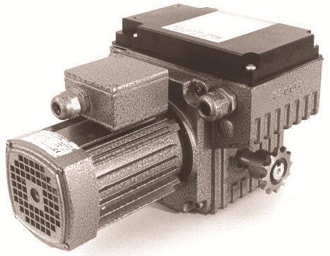 GEARBOXES WITH MOTORS RW45 motor gearbox units Medium duty compact self-braking gearboxes for a variety of applications with single phase, three phase or 24 volt DC motors.