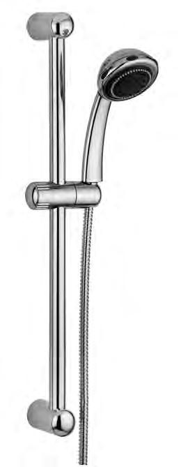 Royal con doccia (4 getti) in ABS Royal sliding rails with (4-spray functions) ABS hand-shower ZSAL 132CR PANAMA Saliscendi Prince con doccia (4 getti) in ABS