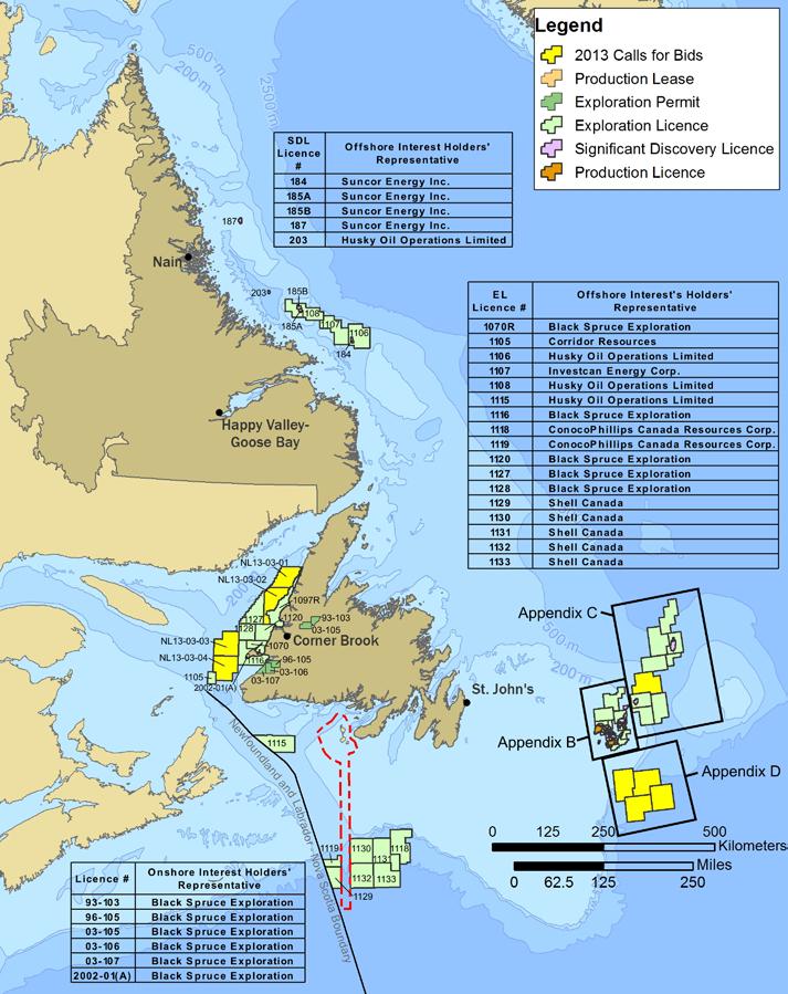 Appendix A - Licence Holders Newfoundland South/West