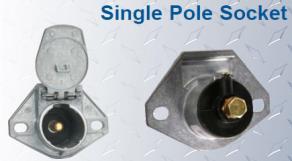 Chapter 4 Liftgate Installation CHOOSE CHARGING TYPE Trailer - Dual Pole Socket. (Preferred for trailers) DUAL POLE SOCKET SINGLE POLE SOCKET TRUCK Trailer - Single Pole Socket.