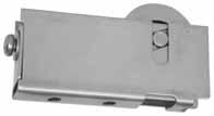 COASTLINE Sliding Door Track System With Stainless Steel Sheave - 100kg Per Door Top Groove Joinery Detail using TT658 Pelmet Guide and TT659 Pelmet Guide Block - 24 D x 8 T 26 Door Height is base to