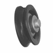 REPLACEMENT WHEELS, ROLLERS & SHEAVES All Wheels Are Nylon Tyred Unless Otherwise Stated WHEELS WITH AXLE (Cont.) 15 6.3 3.2 diam. axle CONCAVE WITH 3.
