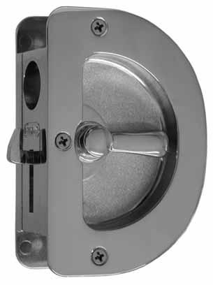 CAVITY DOOR LATCHES & LOCKS Available in the following colours: Polished Chrome, Satin Chrome and Polished Brass Stainless steel strike plate (colour matched).