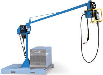 Genuine Miller Accessories (Continued) For MPa Plus Wire Feeders only Swingarc Boom-Mounted Wire Feeders Swingarc boom-mounted semiautomatic wire feeders bring an extra dimension of flexibility and