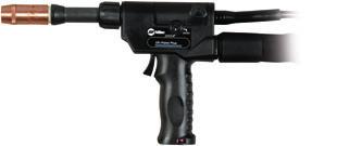 6 m), air-cooled 00757 5 ft. (7.6 m), water-cooled This easy-to-use and easy-to-maintain pistol-grip MIG gun is designed for push-pull wire feed systems. Available in air- or watercooled versions.
