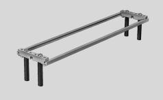 Mounting frames 2N Accessories Mounting frame NRRQ-2N Scope of delivery 2 x connecting piece NRV-2N 2 x mounting rail NRQ-8-480 4 x mounting bracket NRW-12/3 4 x threaded spacer NRB-12/60 4 x slotted