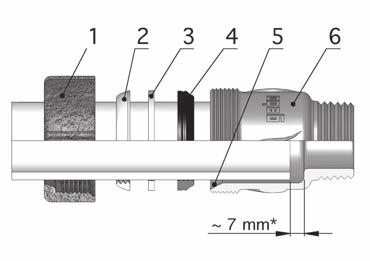 The Quick the universal compression fitting for steel, black steel and PE pipes Assembly instructions For steel pipes and for black steel pipes: DIN EN 10255 (DIN 2440, 2441, 2442 ) and DIN 2448/2458