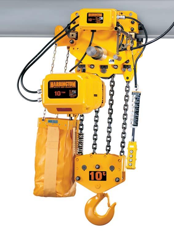 ERM Large Capacity Electric Chain Hoists With Motorized Trolleys Our large capacity MR Series of motorized trolleys offers the horsepower and precision required to transport and position extremely