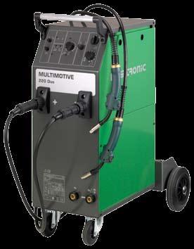 Step-regulated MIG/MAG MULTIMOTIVE Multimotive 220 is designed specifically for the gentle MIG brazing process used for galvanised and primed plates in the continuously more complex steel alloys.