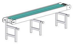 Solid slidebed Slidebed with UHMW strips Slidebed with a groove to accommodate